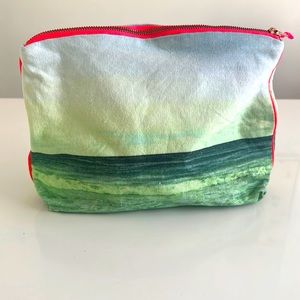 Deszo Ocean print Canvas Clutch Pouch